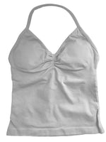 Longline Gym Top Women Clothes Sports Shirts Yoga Crop Top Vest Sports Bra Padded Halter Fitness Backless Workout Tank Top Woman