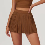 Golf Tennis Skirts with Pocket Women Gym Running Pleated Skorts Outdoor Sports Fitness Slim Shorts High Waist Yoga Golf Skirt