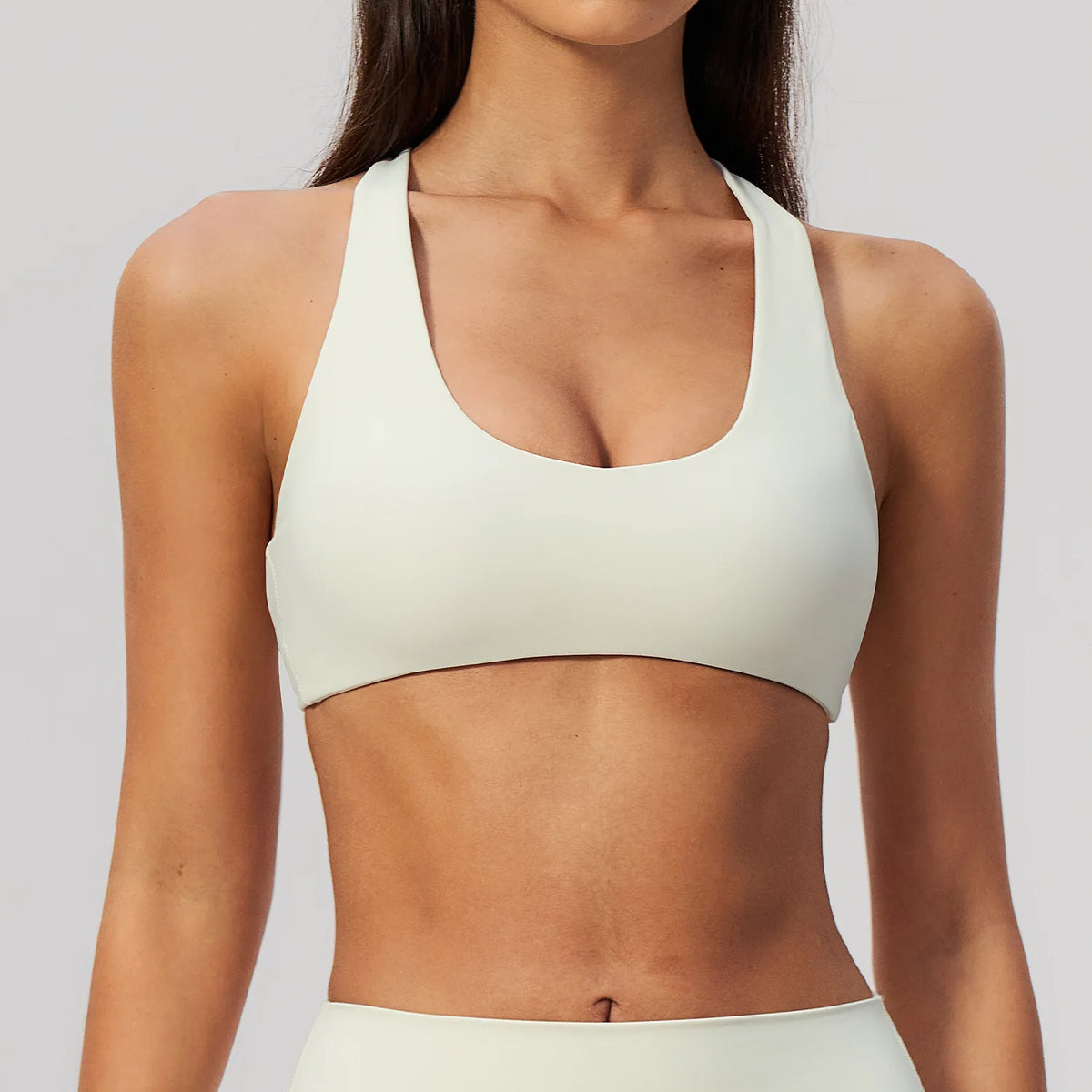 NCLAGEN Sport Bras Women High Support Fitness Underwear Back Cross Gym Clothes Training Solid Yoga Top Pilates Workout Tank