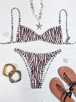 XS - L 2026 Printed Polka Dot Bikini Female Swimsuit Women Swimwear Two-pieces Bikini Set Plaid Bather Bathing Suit Swim V8039