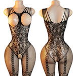 Adult Crotchless Lingerie Women Erotic Crossover Breastless Underwear SetSexy Bodystocking BDSM Fishnet Bondage Set GamesToy
