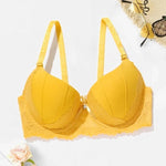 Beauwear Women's Big Size Brassiere with wire Floral Lace Underwear Push Up Bras