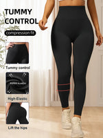 Womens High Waisted Leggings Butt Lifting Sweatpants Hip Shaping Create Charming Hip Contour Solid Color Stretchy Skinny Trouser