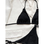 Halter Mesh Fish Net Brazilian Bikini Female Swimsuit Women Swimwear Two-Pieces Bikini Set Bather Bathing Suit Swim V3680