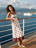 2026 Summer Women Slip Dress Spaghetti Straps Dots Print Swing A-line Dress Party Bohemian Casual Elegant Dresses