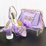 doershow African fashion Italian Shoes And Bag Sets For Evening Party With Stones gold Italian Handbags Match Bags! HM1-1