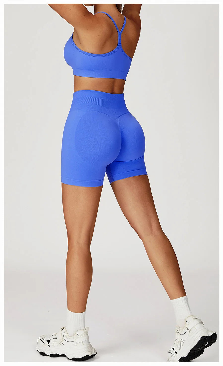 2PCS Yoga Suit Sports Set Women Gym Set Woman Tracksuit Running Workout Long Sleeve Sports Shirt Shorts and bra set Sport Outfit