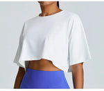 Yoga Sport Shirt Quick Drying Breathable Quick Drying Short Sleeve Loose Top Fitness Fitting Running Summer Gym Sports T-Shirt