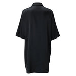 New Women's Solid Color Silky Comfortable Soft Pajamas Sexy Short Sleeve Nightshirt Smooth & Skin-Friendly Home Sleepwear Lounge