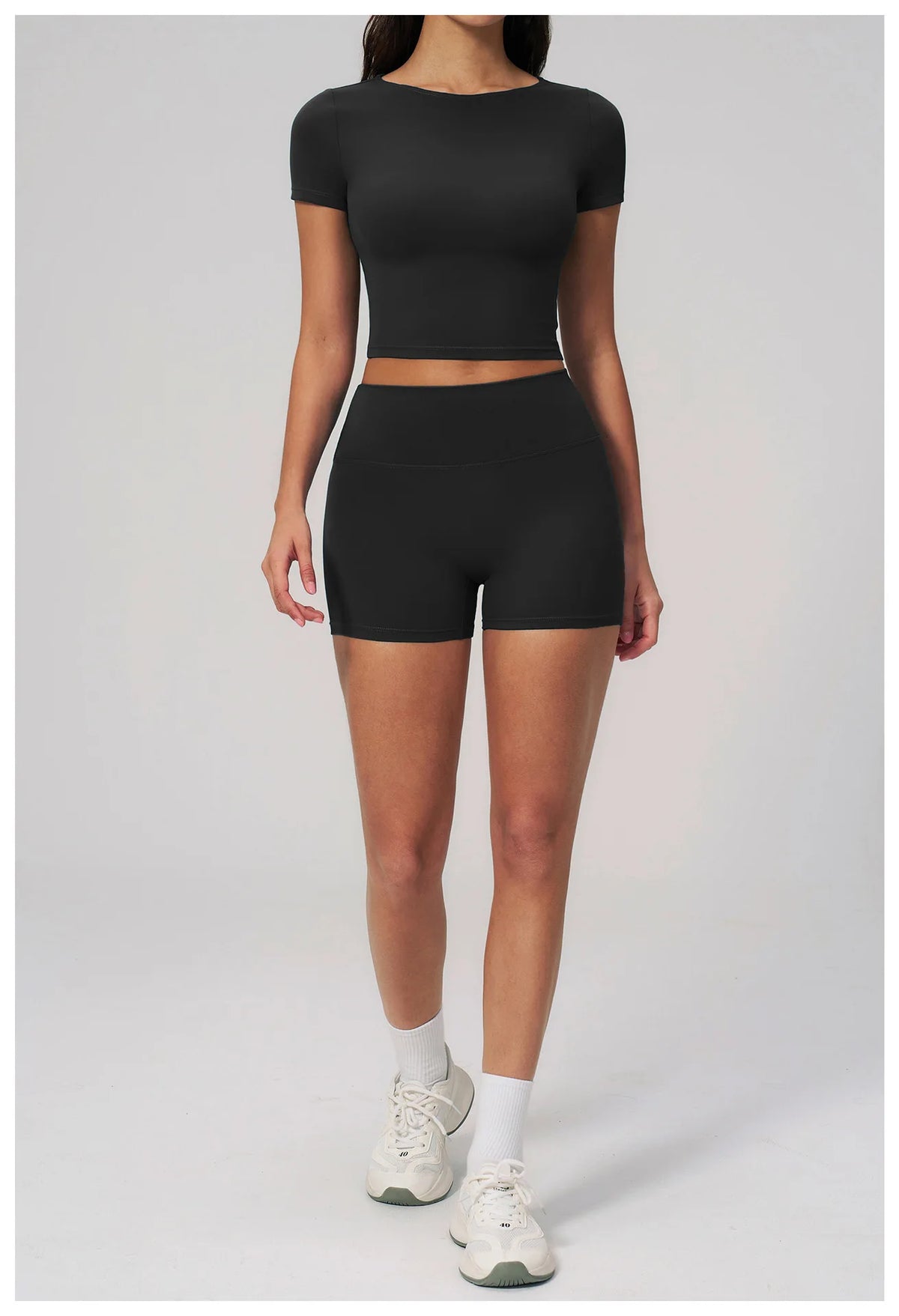 Brushed Yoga T Shirts Women Short Sleeve O Neck Slimming Sports Top Breathable Gym Running Fitness T-shirt Workout Clothes