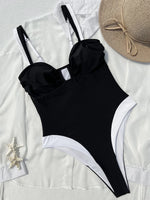2026 Polka Dot U Neck One Piece Swimsuit Women Swimwear Female Monokini Bather High Leg Cut Bathing Suit Swim Beachwear Bodysuit