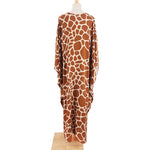 Sexy Zebra Printed V Neck Tunic Beach Cover Up Cover-ups Beach Dress Beach Wear Beachwear Beach Long Dress Female Women V4159