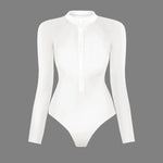 2026 Surfing Sport Swimsuit Long Sleeves Women One Piece SwimsuitSwimwear Solid Monokini Bathing Suit Tropical Bodysuit Female