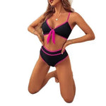 Irresistible Bikini High-Waist Ruched Sculpting Bikinis Tropical Floral Beach Swimsuit Lightweight Quick-Dry Women Swimwear