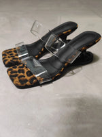 Y2K PVC Transparent Designer Sandals Women Shoes Slip On Hollow Wedge Slide Mules Beach Vacation 6cm Comfortable Walking Heels