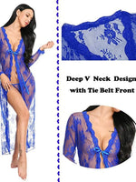 Suspender Underwear Front Open Lace-Up Dress Sexy Clothes For Women Lace Black Plus Size Nightgowns Open Lingerie Skirt Set