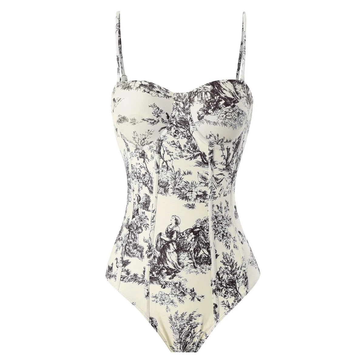 2026 New Arrival Push Up Women Bikini Set Floral Printed Ruffle Bikinis Strappy Bandage Swimwear Brazilian Biquini Bathing Suit