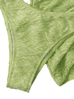 New Strapless Bikini Set Women Hollow Out Sexy Beachwear Sexy Lace Up Cover-Ups Wrap Skirt Summer New Fashion Bathing Suit