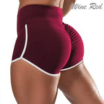 Women Gym Fitness Tight-Fitting Yoga Shorts Sexy Elastic Sports Running Tight Hip Lifting Shorts Girls Casual Sports Short Pants