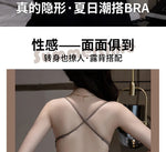 MOYISU Anti Slip Halter Bra for Small Chest, Push Up Enhancer Pads Rounded Shape, Invisible Seamless Cover No Show Lift Bralette
