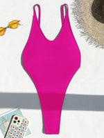 Sexy Backless Extreme G String Mini Micro Thong Women Swimwear One Piece Swimsuit Female Monokini High Leg Cut Bathing Suit Swim