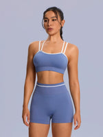 2PCS Yoga Set Women Push Up Bra Shorts Yoga Set Tracksuit Workout Overalls Fitness Gym Sport Outfit Tummy Control Sportswear New