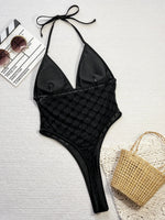 DEKA New High Cut Leg Swimwear Halter Mini Micro Thong Women One Piece Swimsuit Female Monokini Padded Bather Bathing Suit Swim