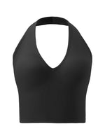 Plus Size Halter Wireless Bra Women Seamless Shaping Backless Removable Pads High Elastic Lingerie for Daily Wear Dating Party
