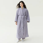Fall Winter Unisex Couple Maxi Long Bathrobe Thick Soft Coral Velvet Beauty Flannel Warm Morning Robe for Men Women Loungewear