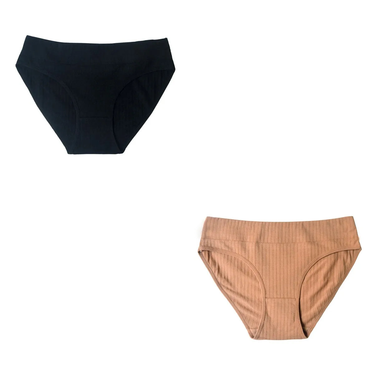 2Pcs/Set Cotton Panties Women Low Rise Underwear Solid Color Comfort Breathable Briefs Sexy Lingerire M-XL Seamless Intimates