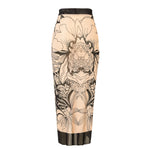 Long Sleeve Sunscreen One Piece Swimsuit Skirt Set for Women Vintage Floral Print Slim Fit Swimwear Holiday Bathing Suits 2025