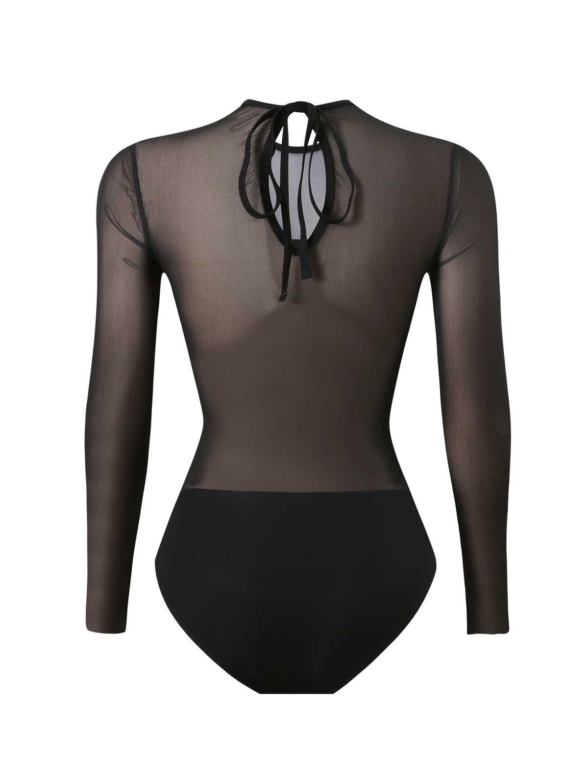 2026 Printed Mesh Swimsuit One Piece & Beach Dress Long Sleeves Swimwear Women Bathing Swimming Swim Suit Padded Beachwear
