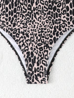 2026 Leopard Swimsuit One Piece String Backless Monokini Swimwear Women Sexy Bathers Bathing Swimming Swim Suit Female Beachwear