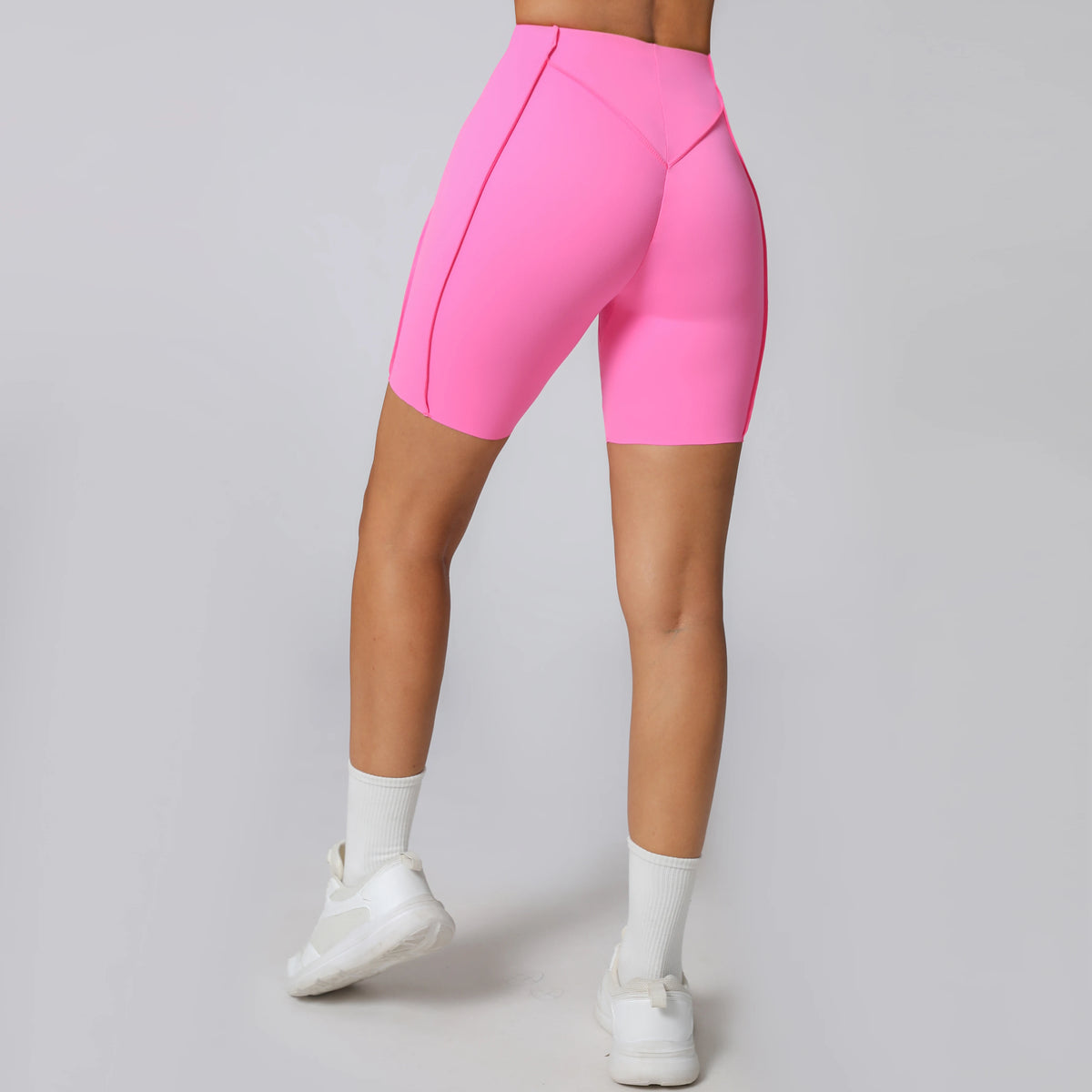 Yoga Shorts Women Fitness Shorts V-shaped Waist Running Cycling Shorts Breathable Sports Leggings Workout Gym Shorts