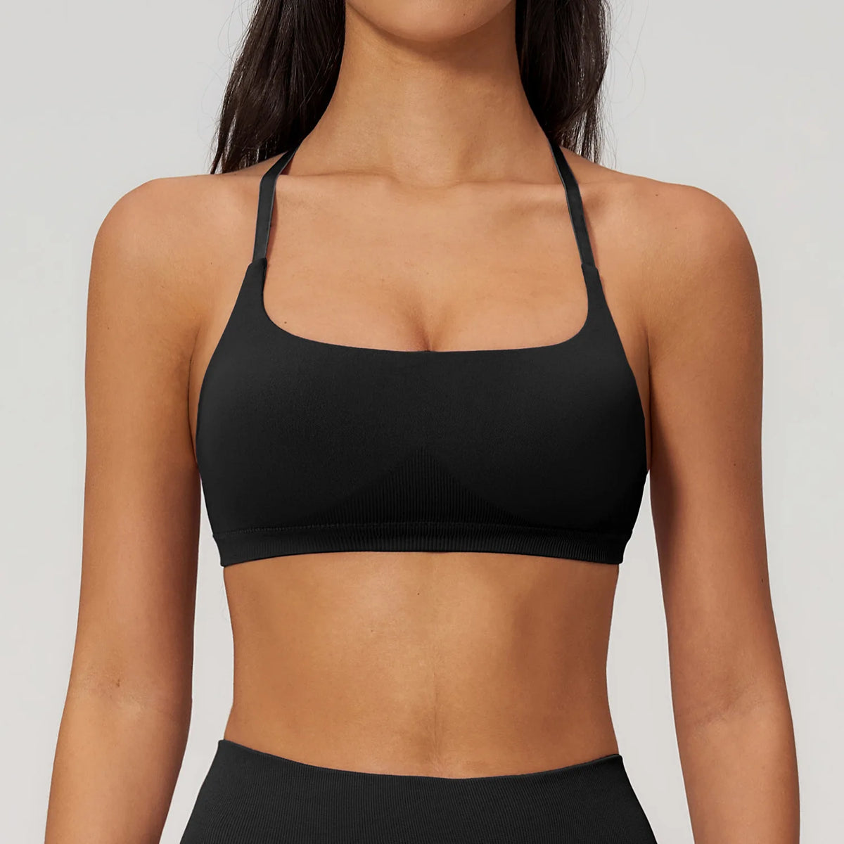 Backless Yoga Bra Woman Gym Tops Sports Bra Strap Cross Back Womens Underwear Adjustable Shoulder Strap Inner Padded Yoga Vest
