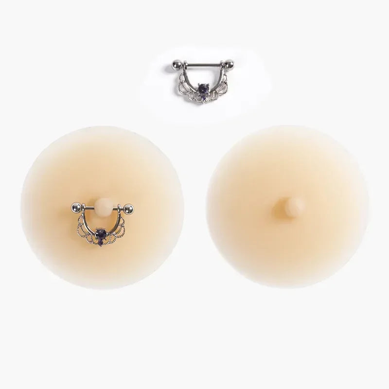 Toucheart Solid State Rubber Nipple Patch Invisible and Traceless Solid Chest Patch For Women Breast Patch Nipple Decoration New