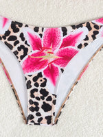 XS - L Floral Leopard Printed Halter Bikini Women Swimwear Female Swimsuit Two-pieces Bikini set Bather Bathing Suit Swim Lady