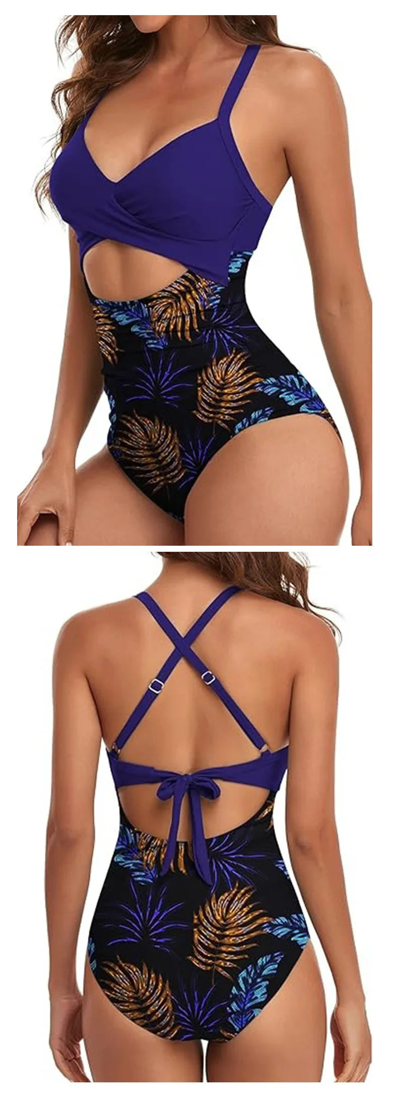 Leopard One Piece Swimsuit 2024 New Halter Push Up Swimwear Women Swimsuit Bathing Suit Beachwear Monokini Female Swimming Suits
