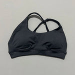HISTELLO Impacts Asymmetric Sports Bra Women Seamless Yoga Underwear Adjustable Backless Halter Top Workout Running Gym Bra