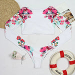 2025 Sexy Long Sleeve Bikinis Women Swimsuit Leopard Print Bathing Suits Beachwear Brazilian Bikini Set Biquini Female Bodysuit