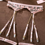 Laced Bra Lingerie Sexy Floral Embroidery Underwear Transparent Fairy Set Woman 2-Piece Boho Bra + Panty Underwear Set Intimates