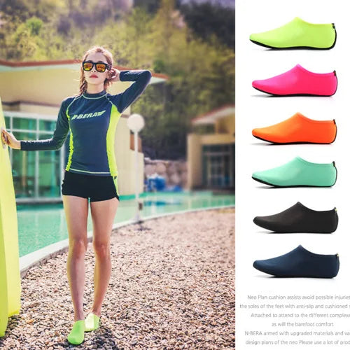 Swimming Flippers Summer Beach Diving Sport Scuba Socks Non-Slip Barefoot Protector Skin Shoes for Water