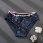 Women Printing Floral Panties 3Pcs/set Low-Rise Cotton Briefs Female Comfortable Underwear Female Soft Panties Lingerie M-2XL
