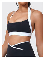 Women Halter Sports Bra Push Up Strappy Sexy Open Back Gym Crop Top Padded Women's Underwear Fitness Workout Yoga Tank Tops