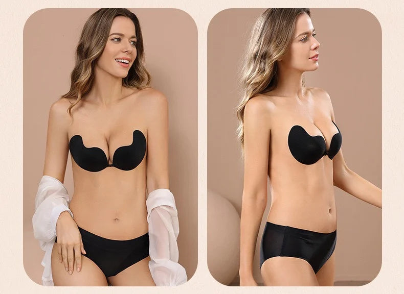 New Silicone Chest Stickers Lift Up Nude Bra Self Adhesive Bra Nude Invisible Push Up Cover Bra Pad Sexy Strapless Breast Petals