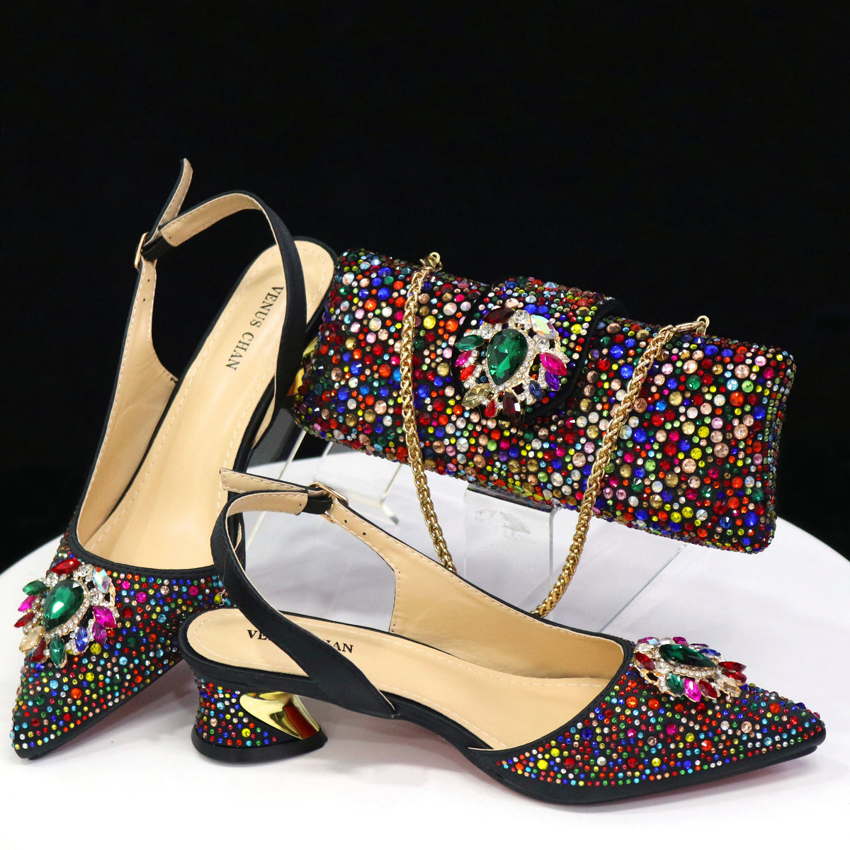 Doershow hot selling purple Shoes and Bags To Match Set Italy Party Pumps Italian Matching Shoe and Bag Set for Party! 81-21