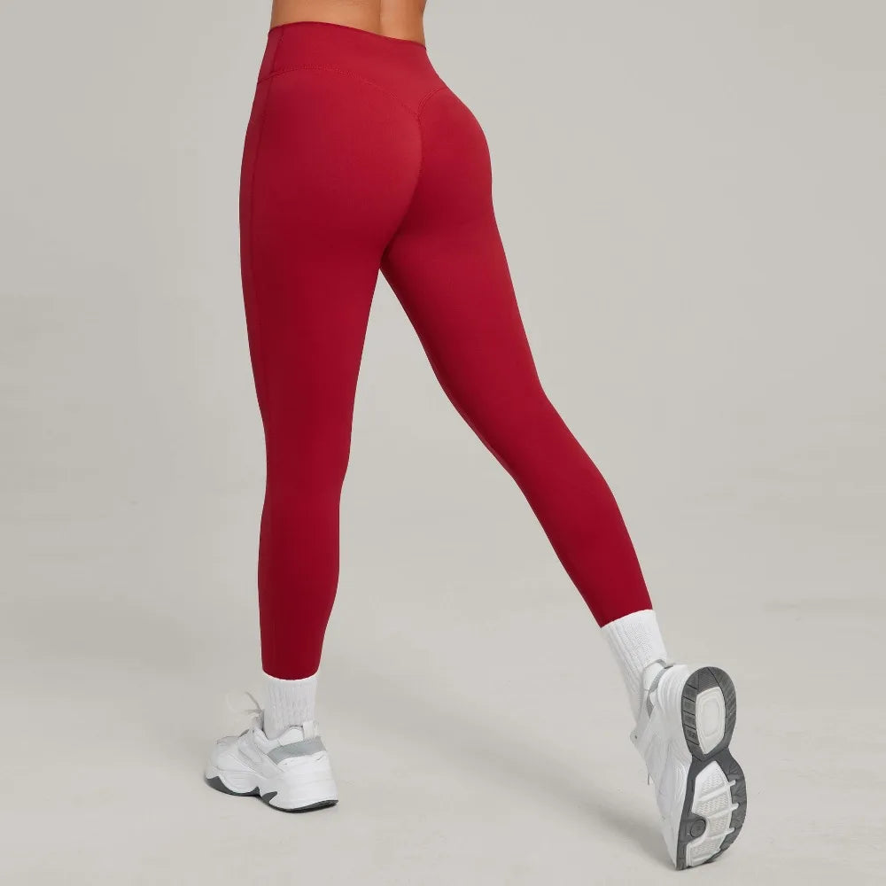 Women's Gym Yoga Pants Nude Feeling Sports Clothes Elastic High Waist Buttock Lifting Sports Fitness Tight Sweatpants