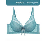 Minimizer Full Coverage Bra Plus Size70-95 B-F Sheer Lace Underwire Underwear Side Support Slimming Demi Cup Lingerie for Women