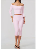 Fashion Mid Sleeve T-shirt Yoga Suits Tight Fitting Slim Sports Tops High Waist Peach Hip Mid Pants Gym Running Fitness Outfits