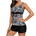 DEKA Swimsuit Women Plus Size Swimwear Two Pieces Tankini Set Female Print Bikini Brazilian Bather Monokini Bathing Suit Beachwa